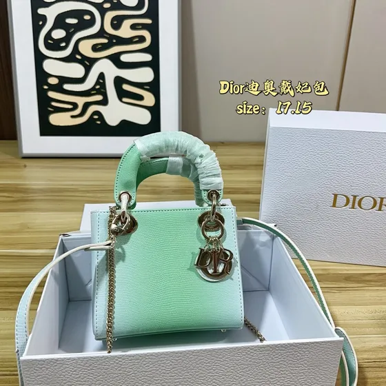 Dior Lady Dior Mint Grøn Tophåndtag