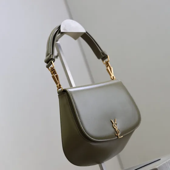 YSL Voltaire Light Sage Grön Axelväska