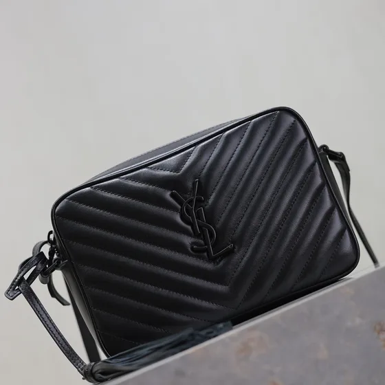 YSL Lou Camera Bag Black Crossbody