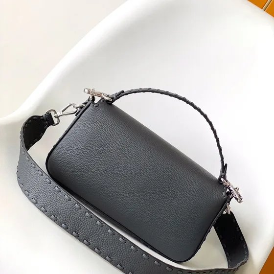 Fendi Baguette Dark Gray Shoulder Bag