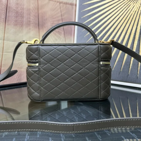 YSL Gaby Vanity Case Bag Dark Grå Crossbody