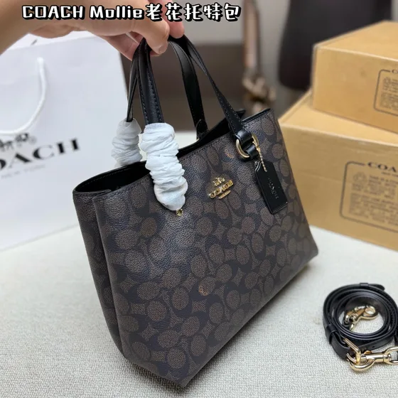 Coach Mollie Dark Brun Shoppertasketur