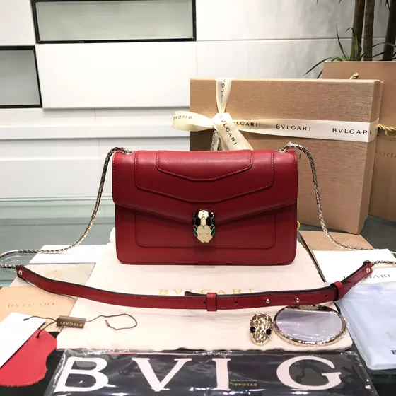 Bvlgari Serpenti Forever Rouge Crossbody