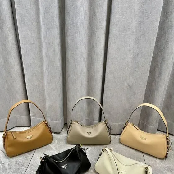 Prada Prada Re-Edition 2005 Saffiano Leather Shoulder Bag Multiple Colors Caramel Beige Apricot Bl Shoulder Bag