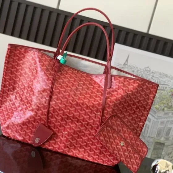 Goyard Saint Louis Gm Red Tote Bag