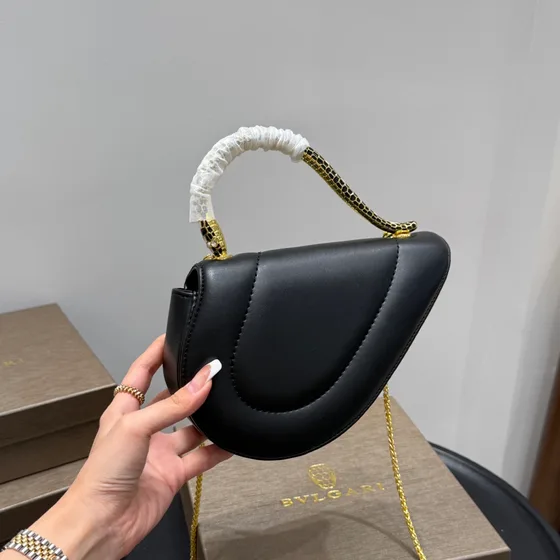 Bvlgari Serpenti Black Top Handle