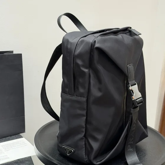 Prada Re-Nylon Rygsæk Sort Rygsæk