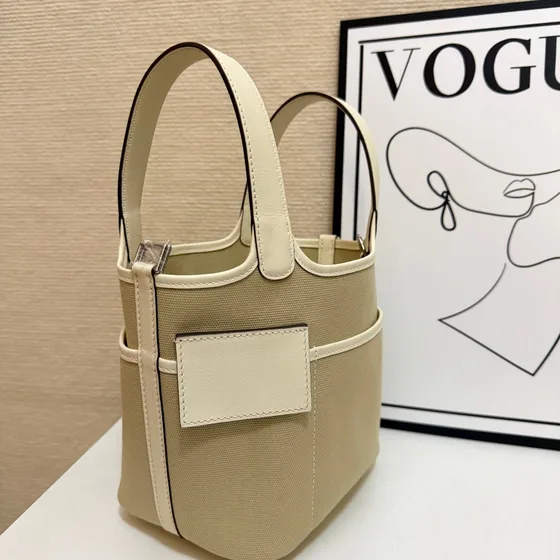 Hermes Picotin Cargo Beige Asa superior