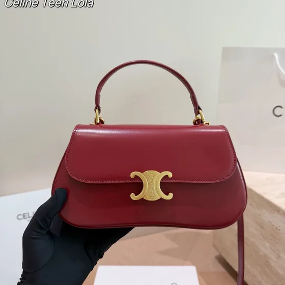 Celine Teen Lola أبيض Top Handle