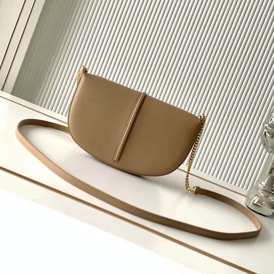 Fendi Fendigraphy Mini Chain Bag Beige Crossbody