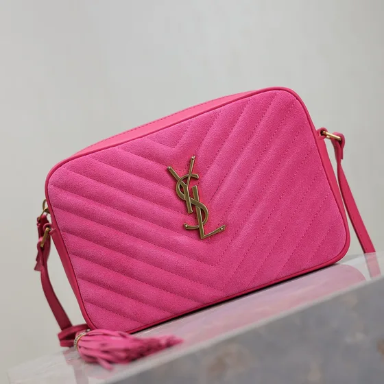 YSL Lou Camera Bag Hot Pink Crossbody
