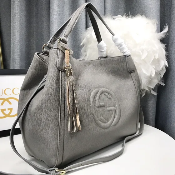 Gucci Soho Cellarius Tote Dark Gray 35x29x16cm Tote Bag