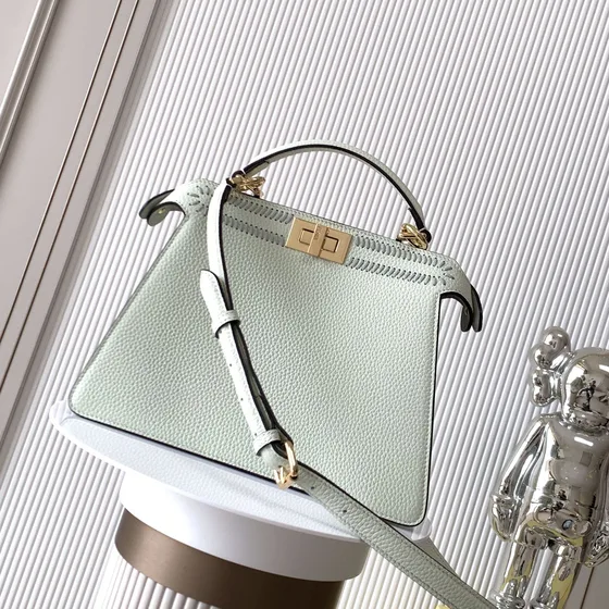 Fendi Peekaboo I See U Mint Green Top Handle