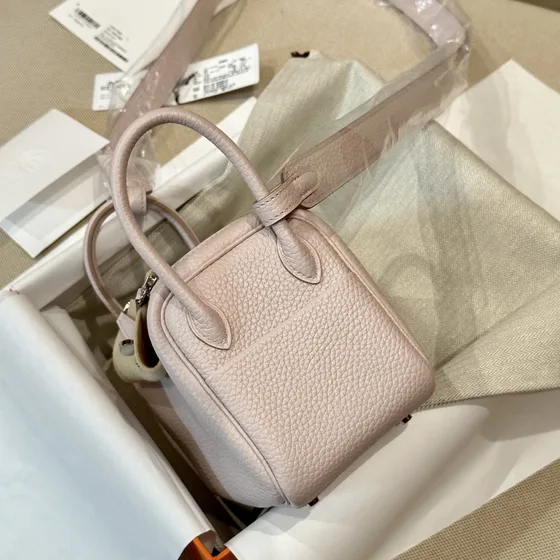 Hermes Mini Lindy Light Розовый Crossbody