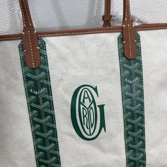 Goyard Saint Louis Pm Bianco/Verde Borsa tote