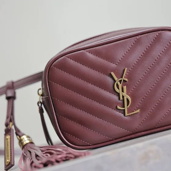 YSL Lou Belt Bag Burgund Belt Bag
