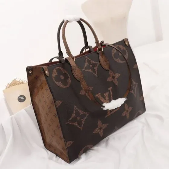 Louis Vuitton Onthego Brown Tote Bag
