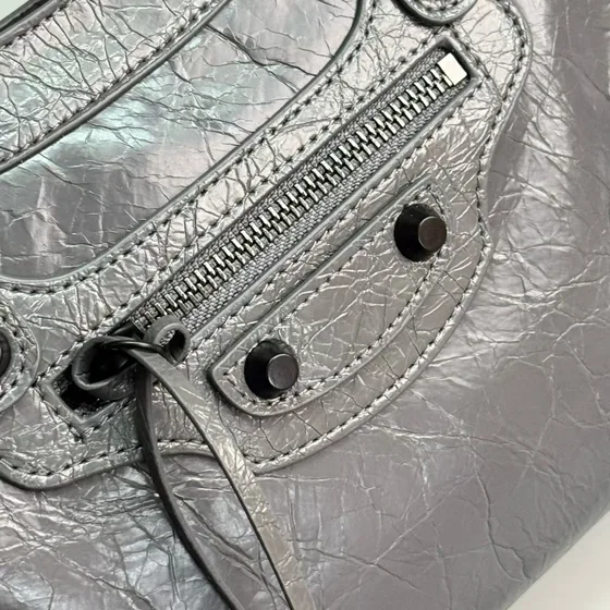 Balenciaga Le City Small Topphandtag Bag Grå Topphandtag