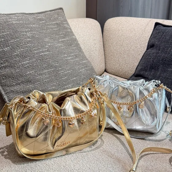 Coach Chanel 22 Mini Charm Bag Gold Crossbody