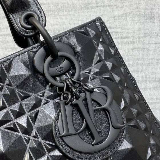 Dior Lady Dior Đen Top Handle