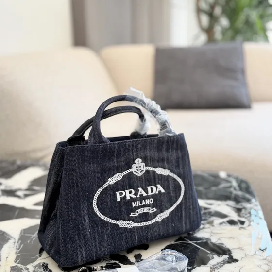 Prada Denim Tote Bag Denim Blue Tote Bag