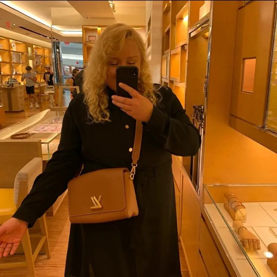 Louis Vuitton Louisette Braun Schultertasche
