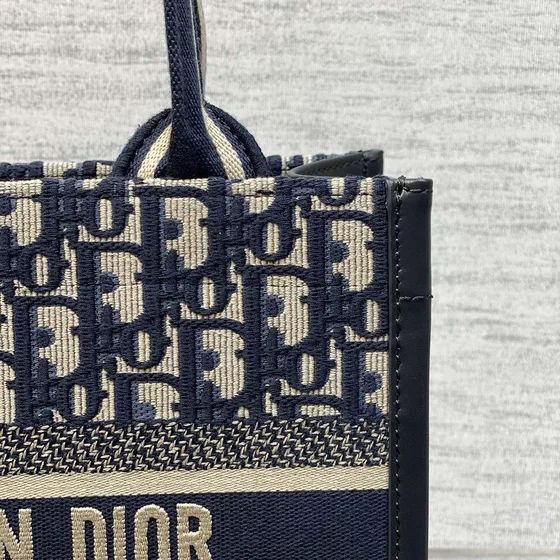 Dior Dior Book Tote Mini Marineblå Blå Shoppertasketur