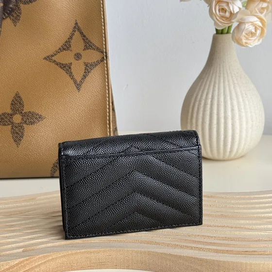 YSL Cassandre Matelassé Compact Tegnebog Sort Tegnebog