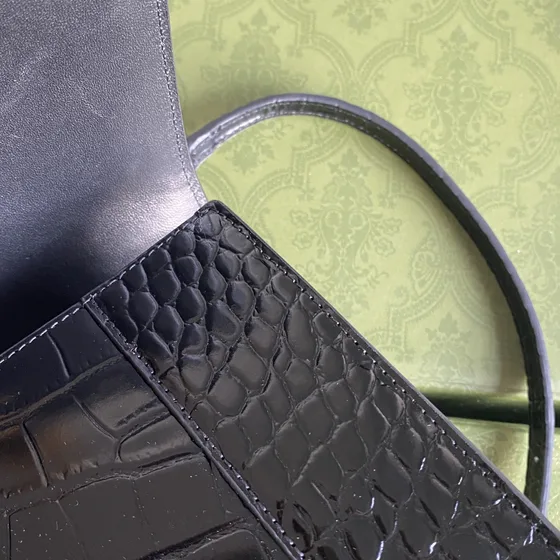 Balenciaga Hourglass Bag Black Crossbody