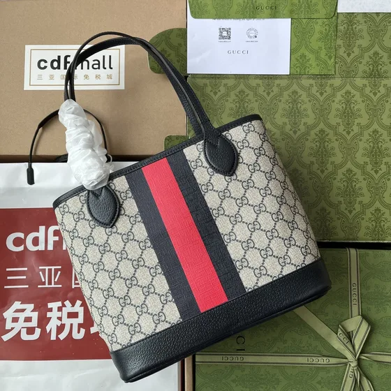 Gucci Ophidia Gg Small Shoppertasche Beige/Schwarz Shoppertasche
