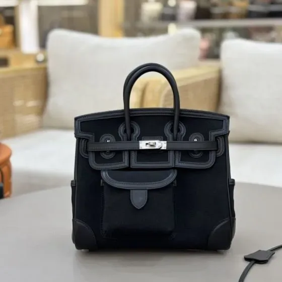 Hermes Birkin Cargo 25 Black 25 Top Handle