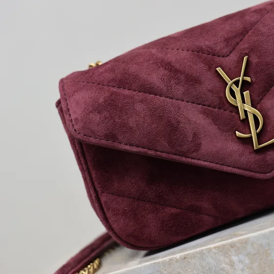 YSL Cassandre Bordô Crossbody