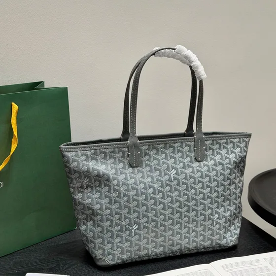 Goyard Artois Pm Green Tote Bag