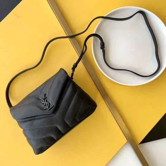 YSL Loulou Puffer Toy Bag Black Crossbody