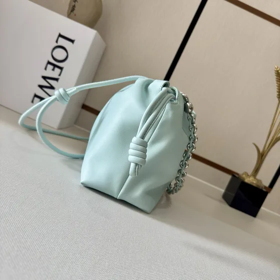 Loewe Flamenco Purse Light Blue Shoulder Bag