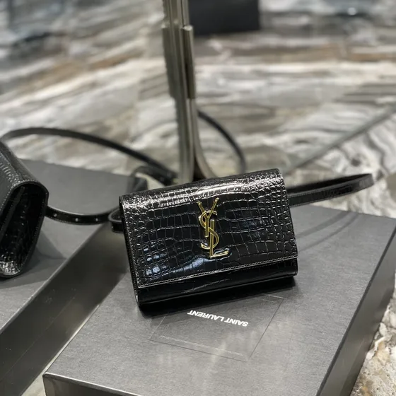YSL Cassandre Belt Bag Black Belt Bag
