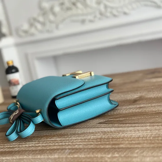 Hermes Constance Cyan Skuldertaske