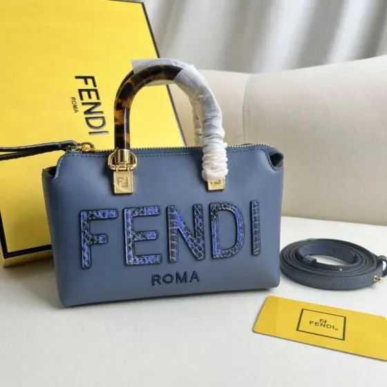 Fendi By The Way Mini Blue Top Handle