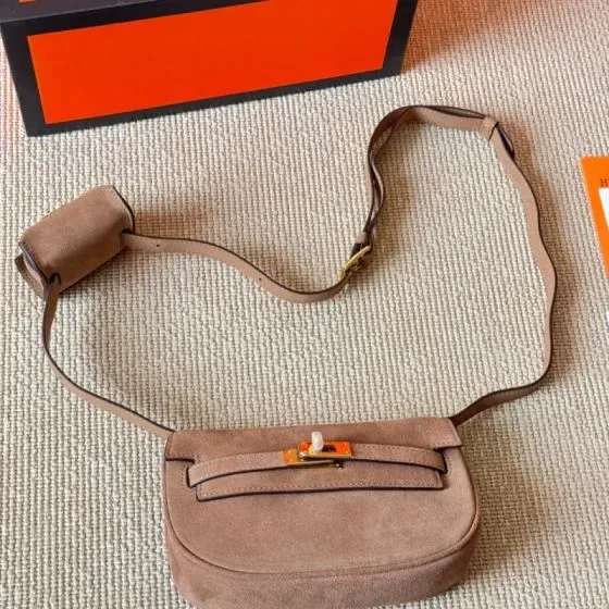 Hermes Kelly Moove Beige Crossbody