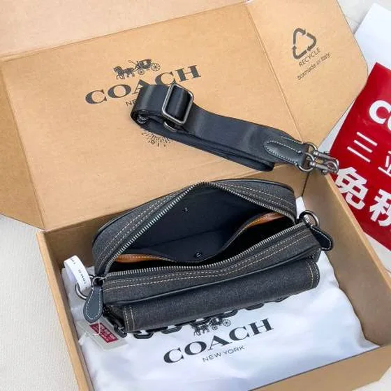 Coach Camera bag Noir denim crossbody