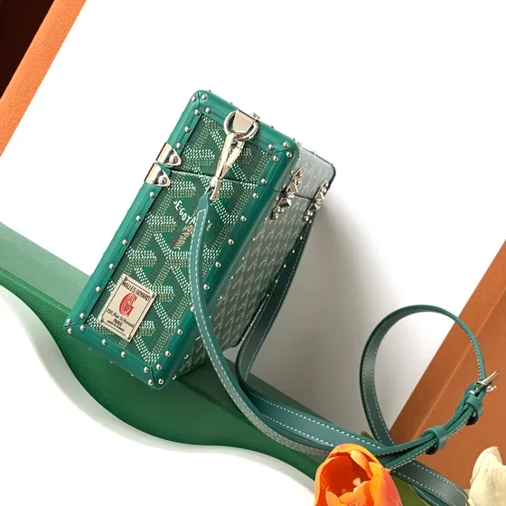 Goyard Cassette Trunk Bag Зелёный Crossbody
