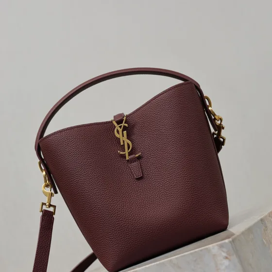 YSL Le 37 Burgund Skuldertaske