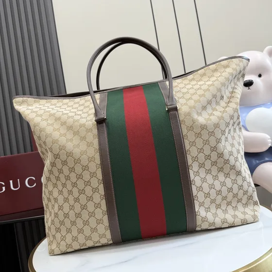 Gucci Ophidia Gg Large Shoppertasche Beige Ebony Shoppertasche