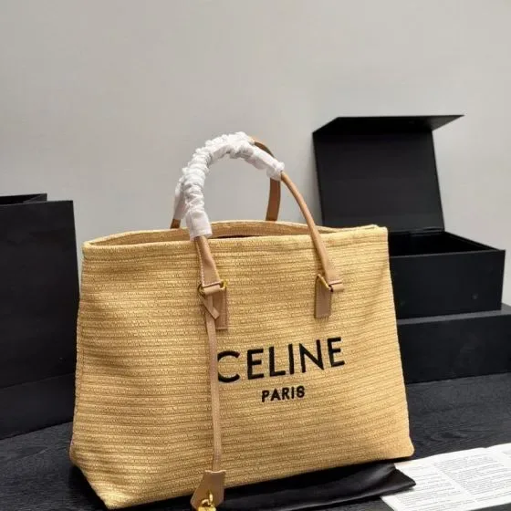 Celine Cabas Thais Beige Tote Bag