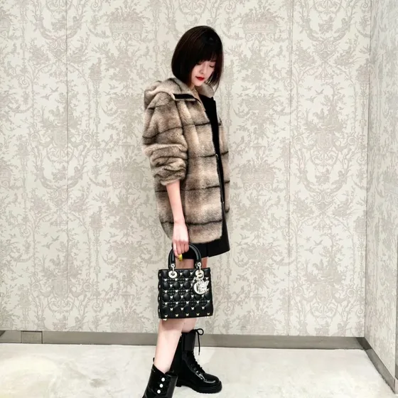 Dior Lady Dior Black Top Handle