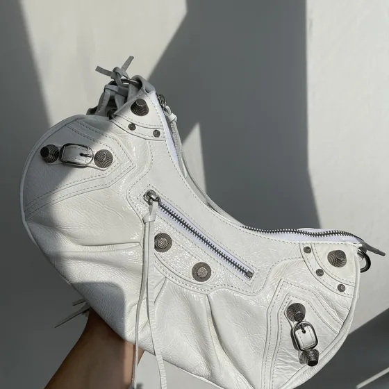 Balenciaga Le Cagole Sac épaule Blanc Sac épaule