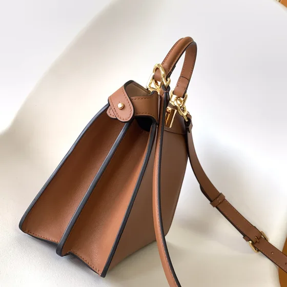 Fendi Peekaboo Iseeu Small Brown Top Handle