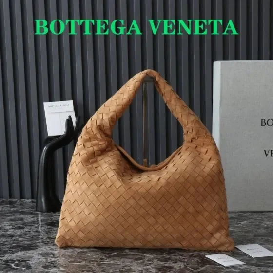 Bottega Veneta Small Hop Hobo Bag Camel Hobo