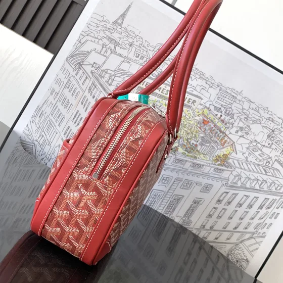 Goyard Saint Martin Bag Red Top Handle