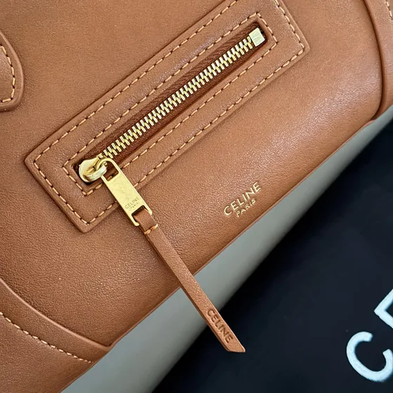 Celine Luggage Brun Tophåndtak